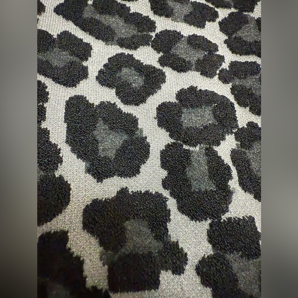 Michael Kors Collection - Leopard Print Black & Gray MIDI Skirt - size Med - NWT - Picture 3 of 12
